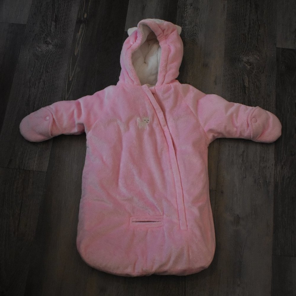 0-6 Months Carter's  Car Seat Bodysuit Pink